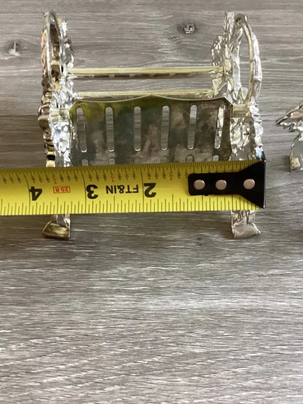 Vtg Godinger Silver-plate Grape Napkin Holder & Knife Flatware Buffet Caddy Set